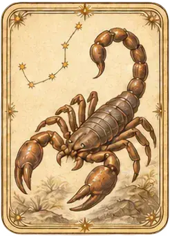 Scorpio, the scorpion