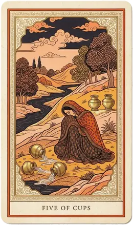 Five of Cups tarot card