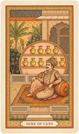 Nine of Cups tarot card