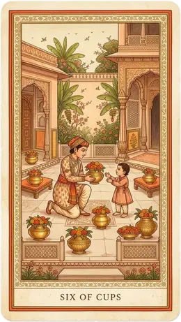 Six of Cups tarot card