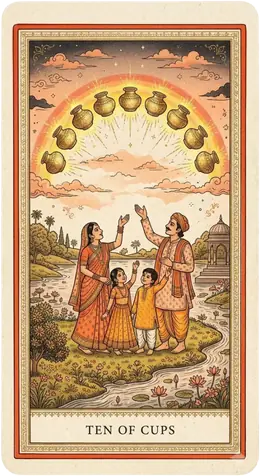 Ten of Cups tarot card