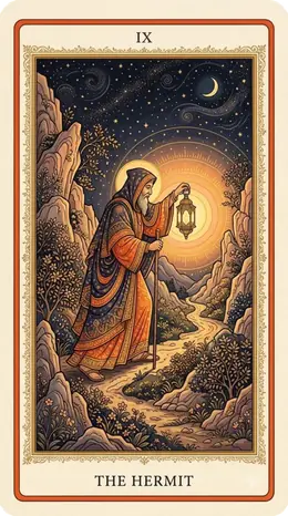 The Hermit tarot card