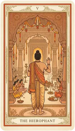 The Hierophant tarot card