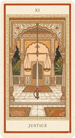 Justice tarot card
