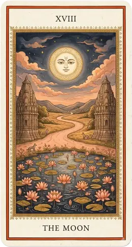 The Moon tarot card