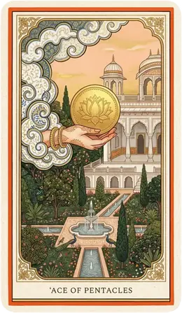 Ace of Pentacles tarot card
