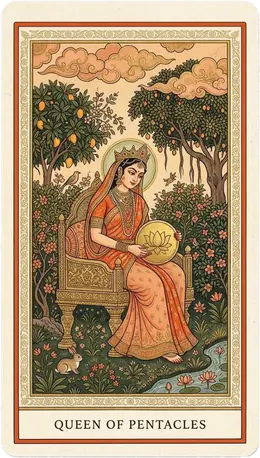 Queen of Pentacles tarot card