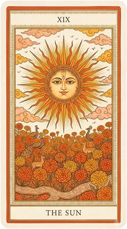 The Sun tarot card