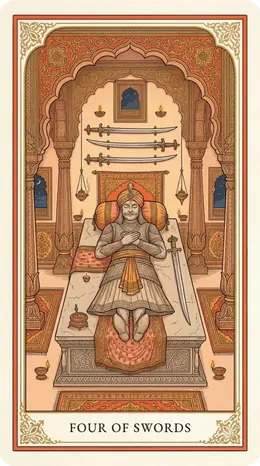 Four of Swords tarot card