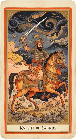 Knight of Swords tarot card