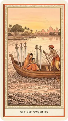 Six of Swords tarot card