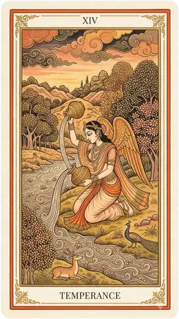 Temperance tarot card
