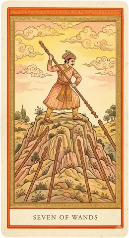 Seven of Wands tarot card
