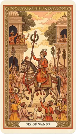Six of Wands tarot card