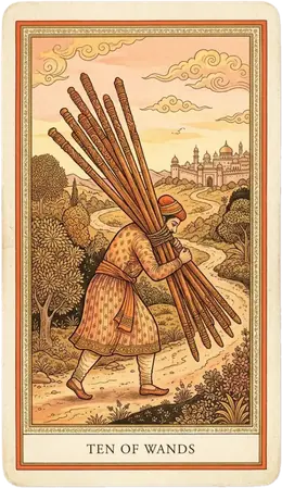 Ten of Wands tarot card